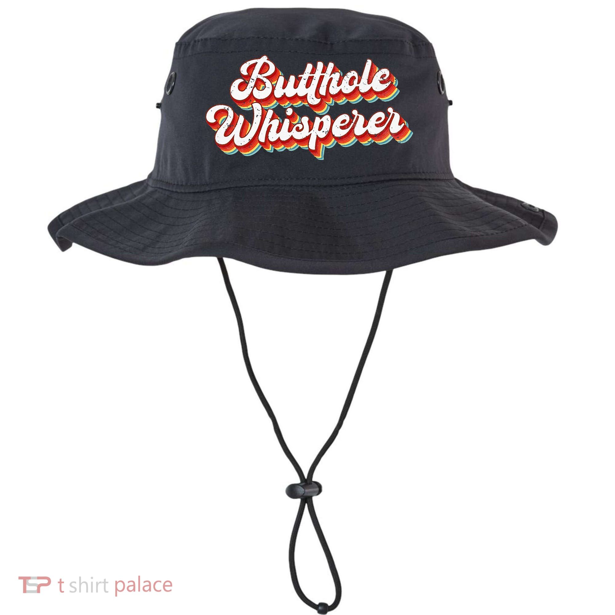 Butthole Whisperer Sarcastic Jokes Retro Bucket Hat
