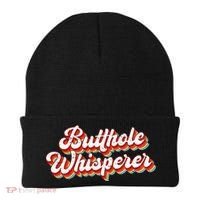 Butthole Whisperer Sarcastic Jokes Retro Beanie thumb 0