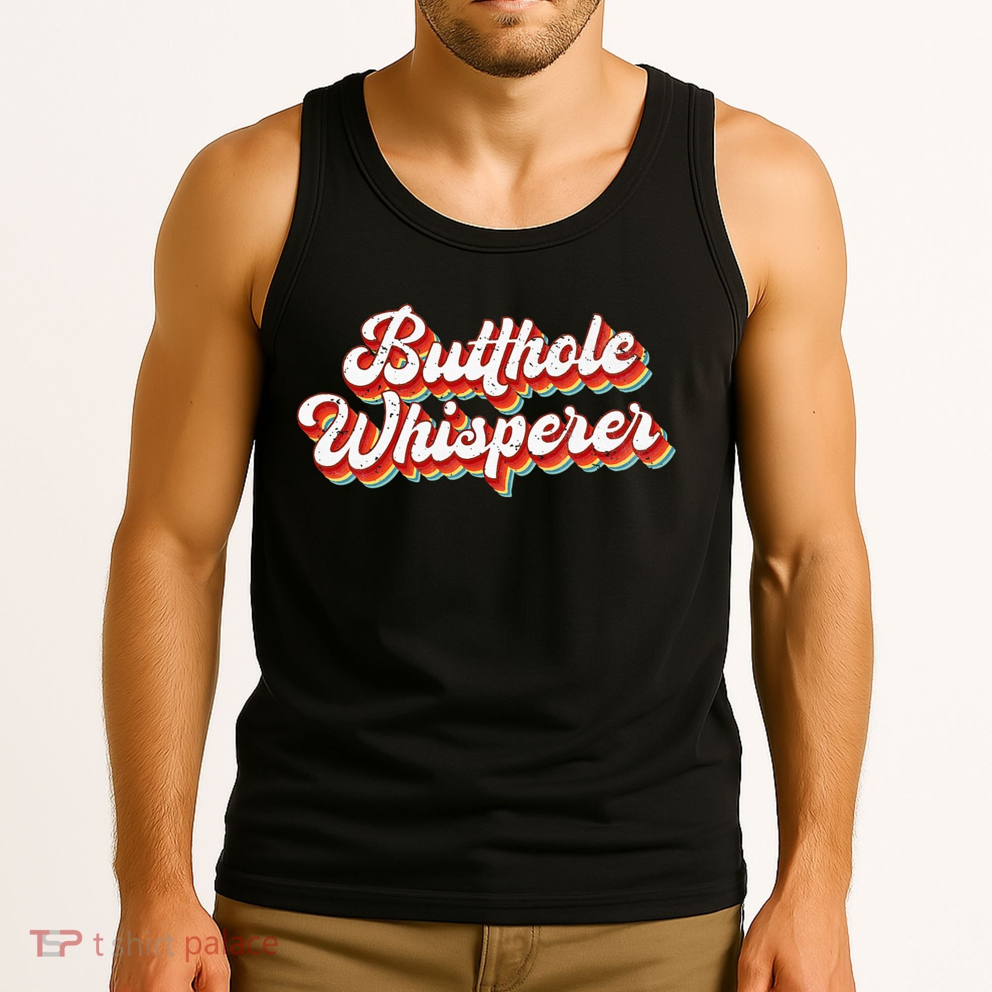 Butthole Whisperer Sarcastic Jokes Retro Tank Top