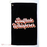 Butthole Whisperer Sarcastic Jokes Retro Golf Towel thumb 0
