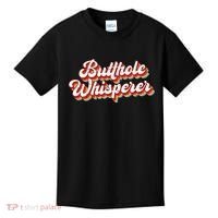 Butthole Whisperer Sarcastic Jokes Retro Kids T-Shirt thumb 0