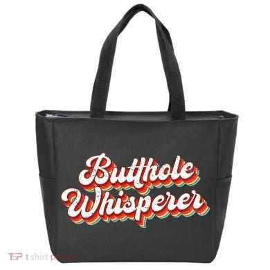 Butthole Whisperer Sarcastic Jokes Retro Tote Bag