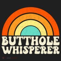 Butthole Whisperer Sarcastic Jokes Retro Groovy Rainbow Women's Sweatshirt thumb 2