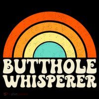 Butthole Whisperer Sarcastic Jokes Retro Groovy Rainbow Women's Tank Top thumb 5