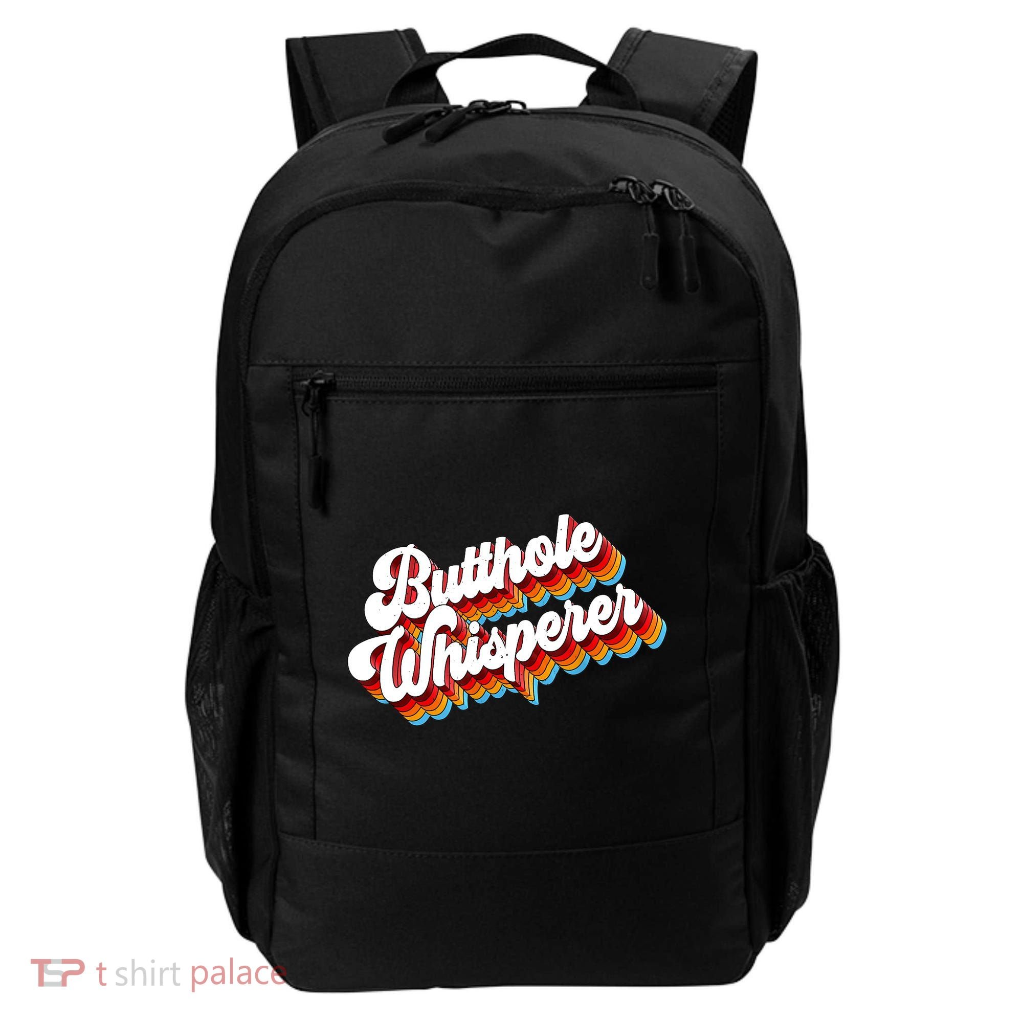 Butthole Whisperer Sarcastic Jokes Retro Backpack