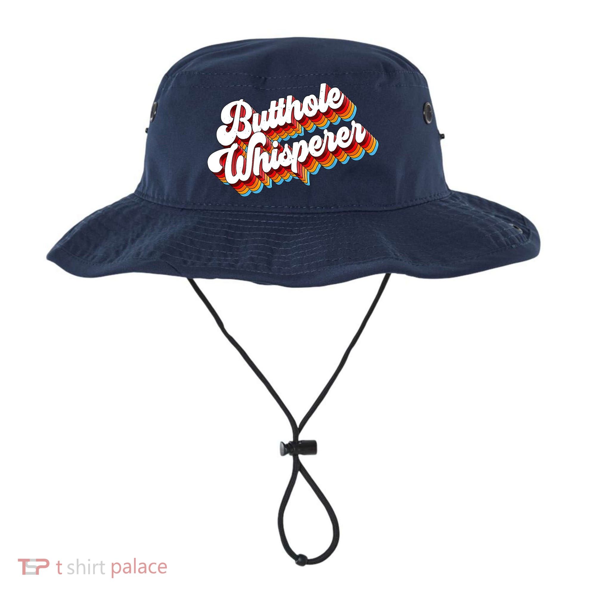 Butthole Whisperer Sarcastic Jokes Retro Bucket Hat