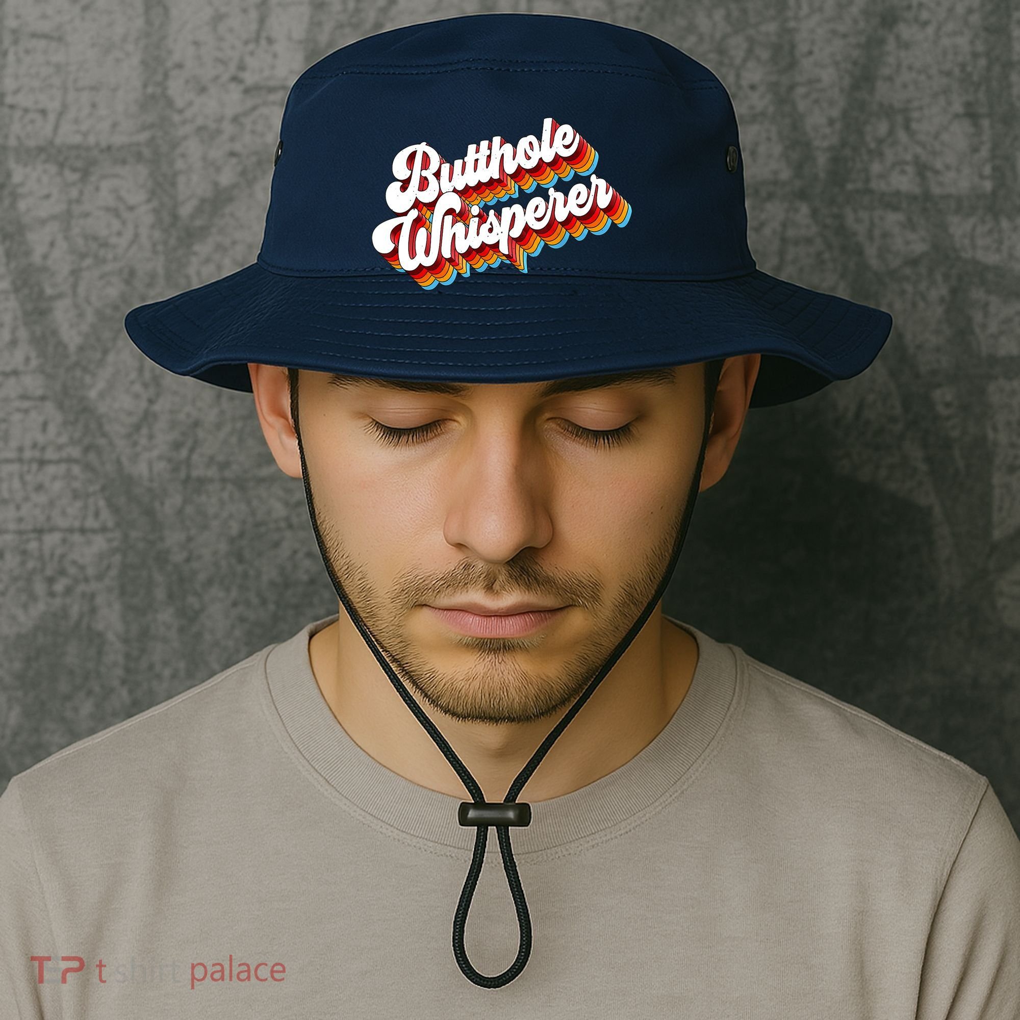 Butthole Whisperer Sarcastic Jokes Retro Bucket Hat