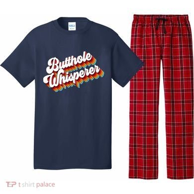 Butthole Whisperer Sarcastic Jokes Retro Pajama Set