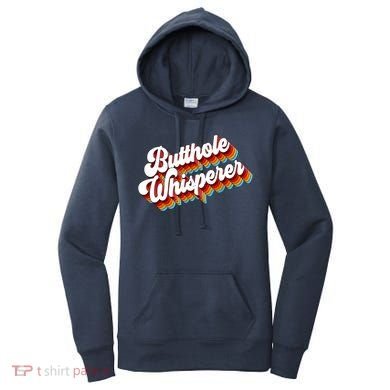 Butthole Whisperer Sarcastic Jokes Retro Women's Hoodie