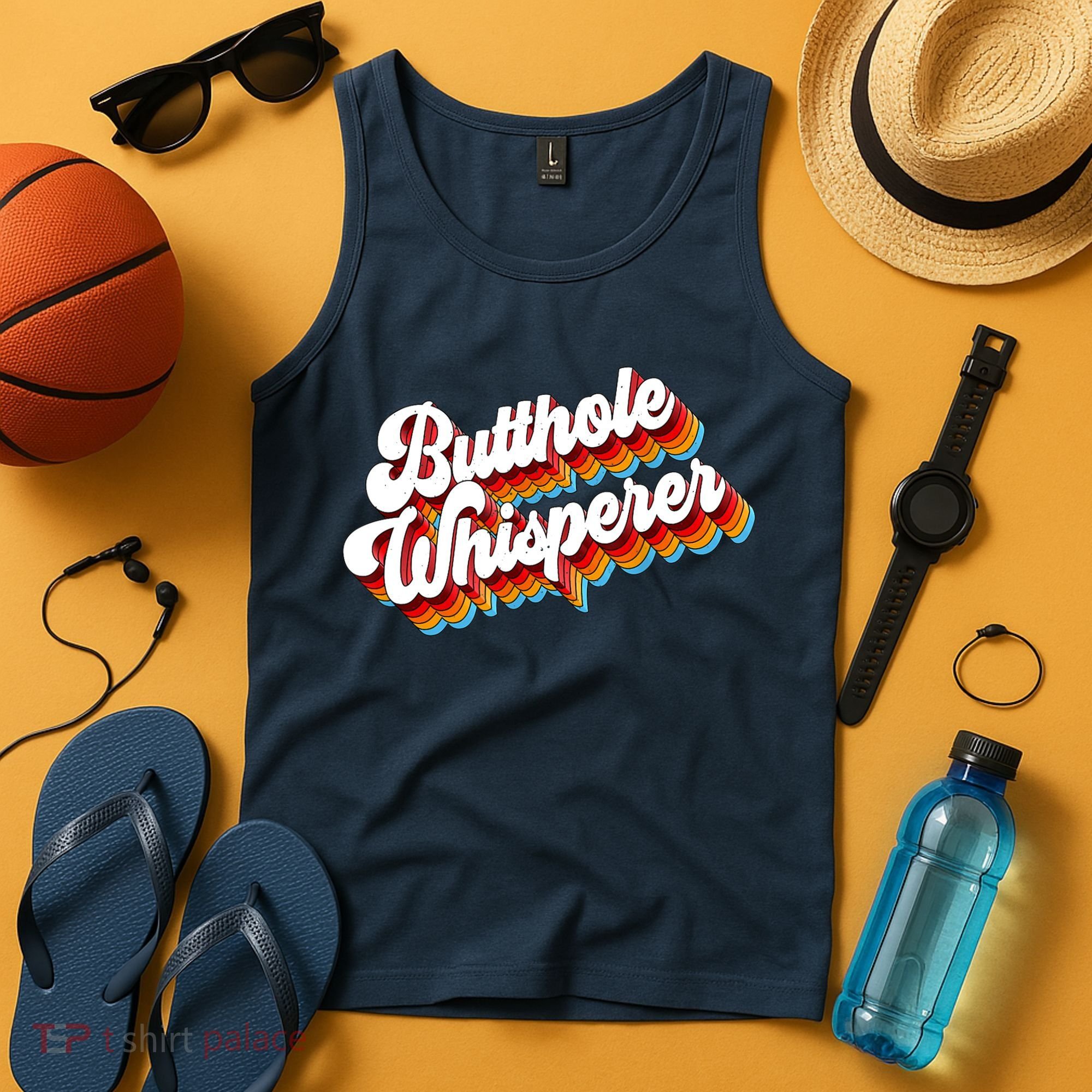 Butthole Whisperer Sarcastic Jokes Retro Tank Top