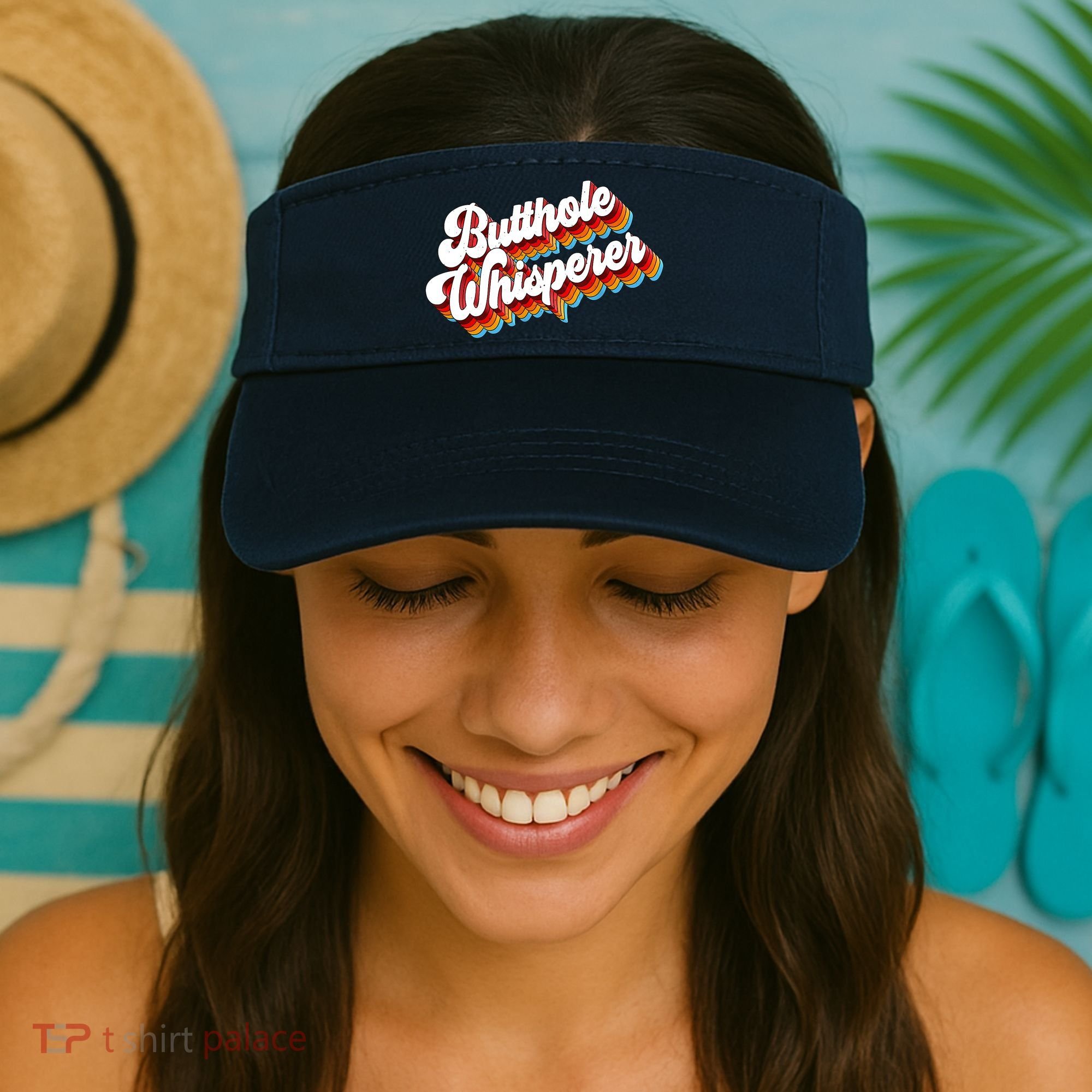Butthole Whisperer Sarcastic Jokes Retro Visor