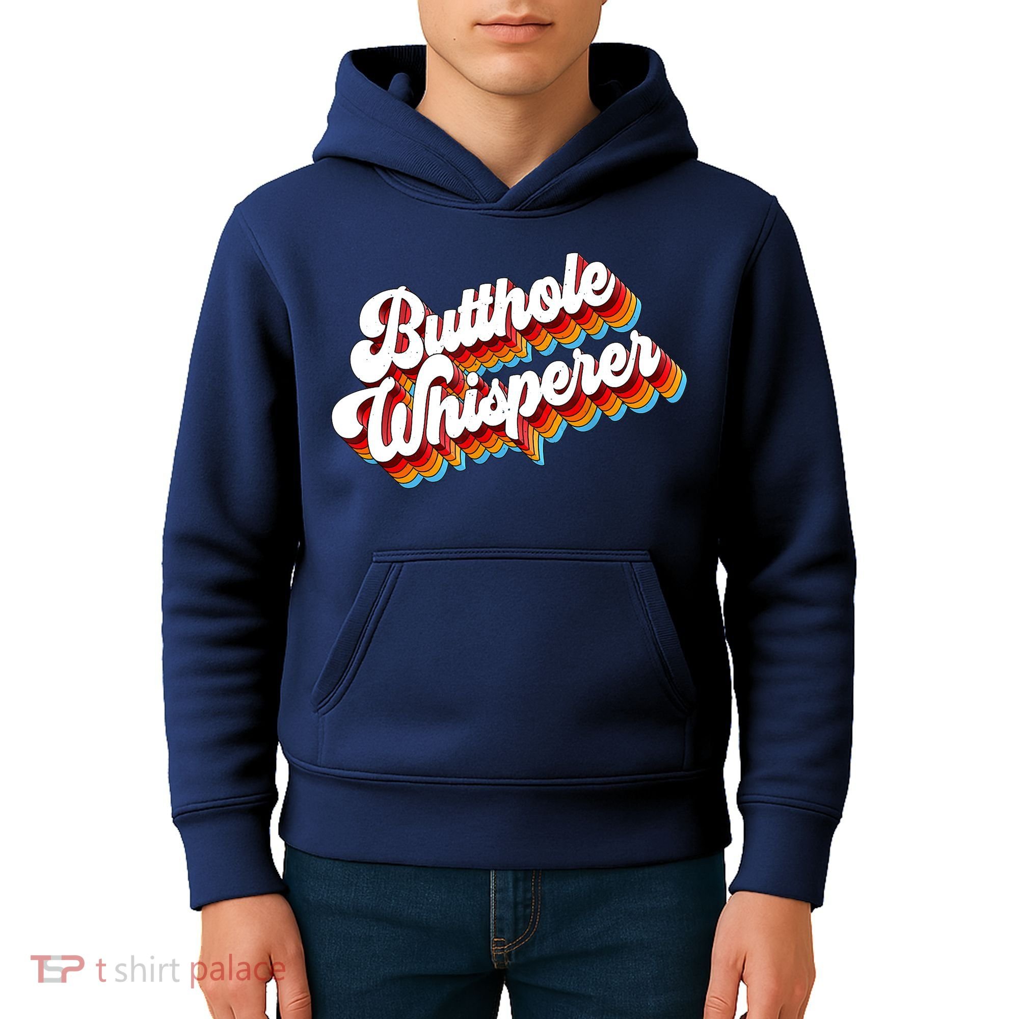 Butthole Whisperer Sarcastic Jokes Retro Kids Hoodie