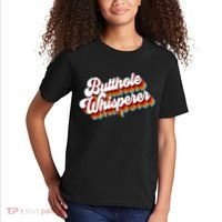 Butthole Whisperer Sarcastic Jokes Retro Kids T-Shirt thumb 2