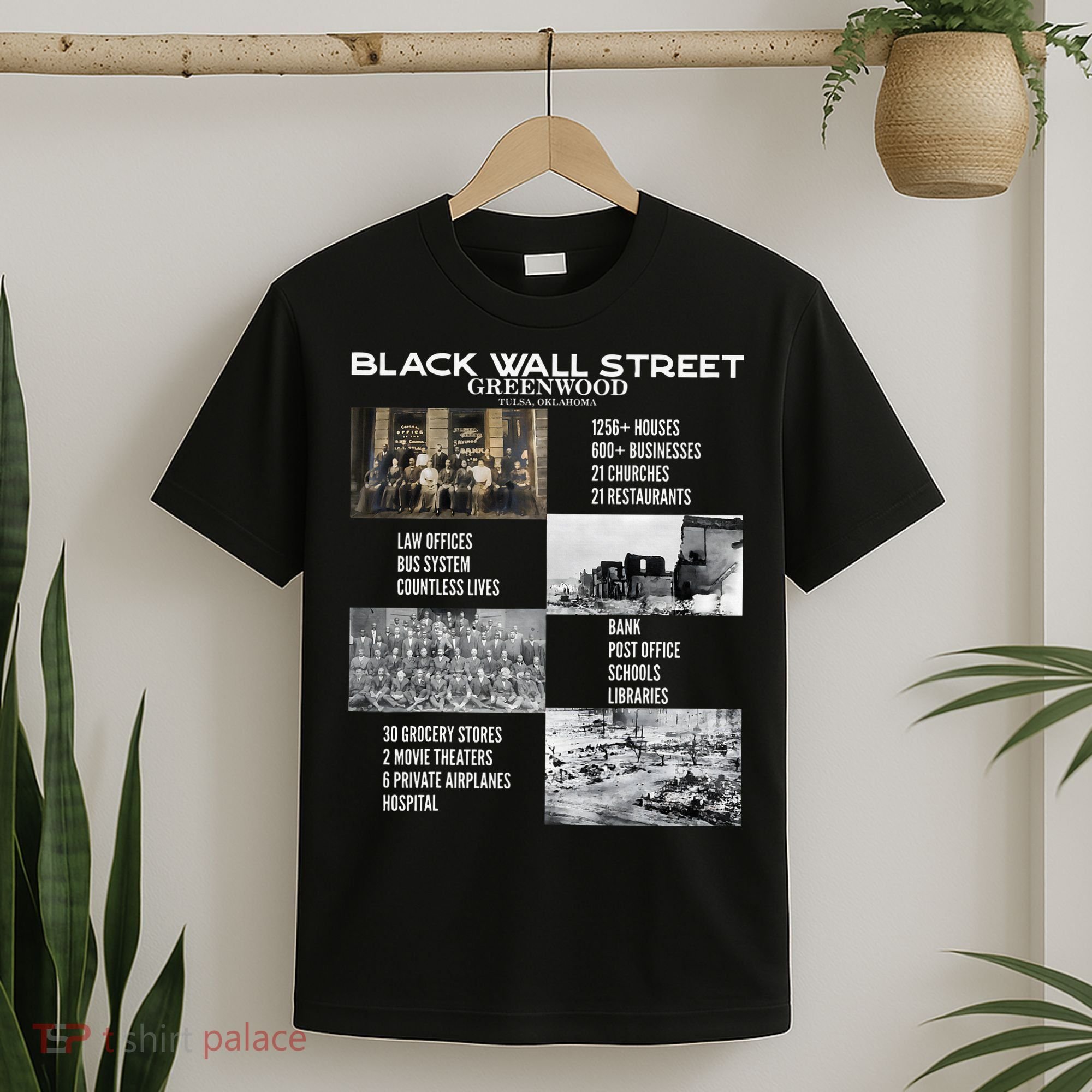 Black Wall Street African American Black History And Legacy T-Shirt