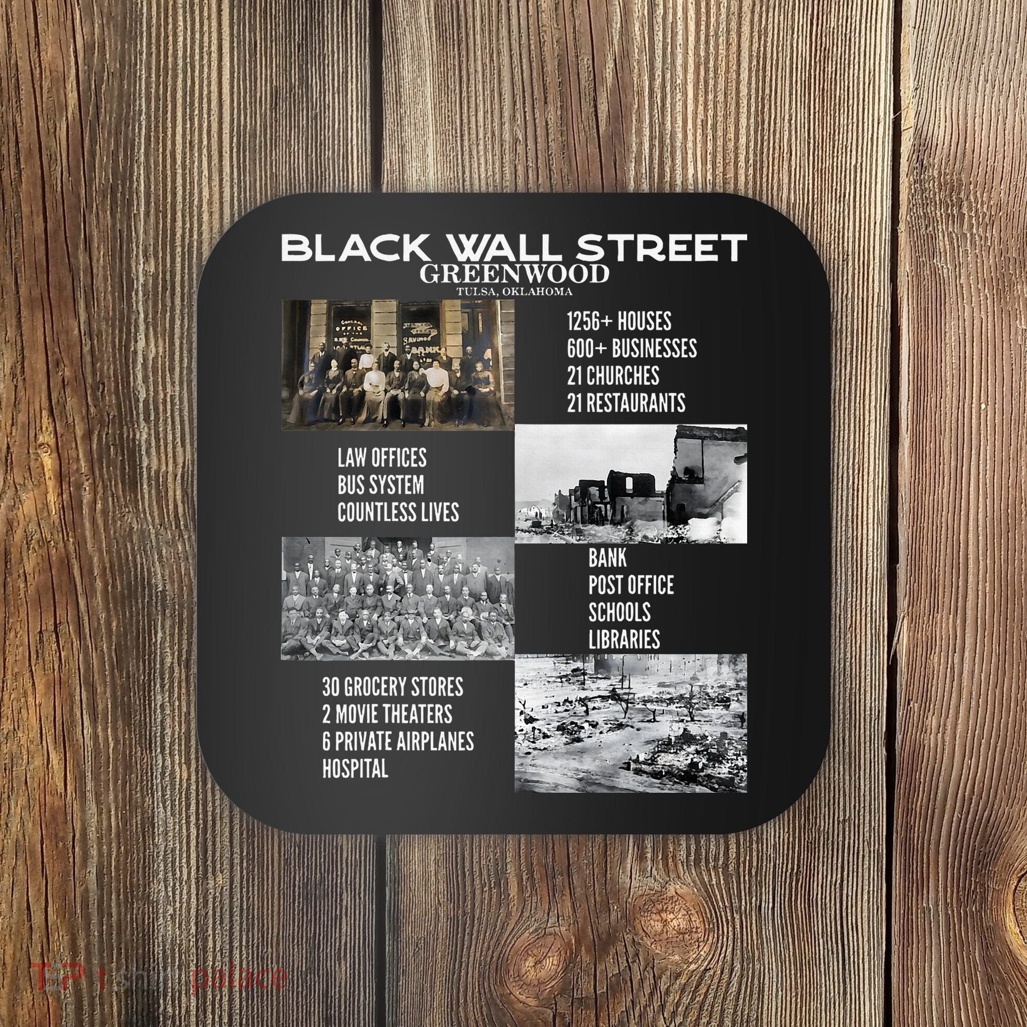 Black Wall Street African American Black History And Legacy Coaster