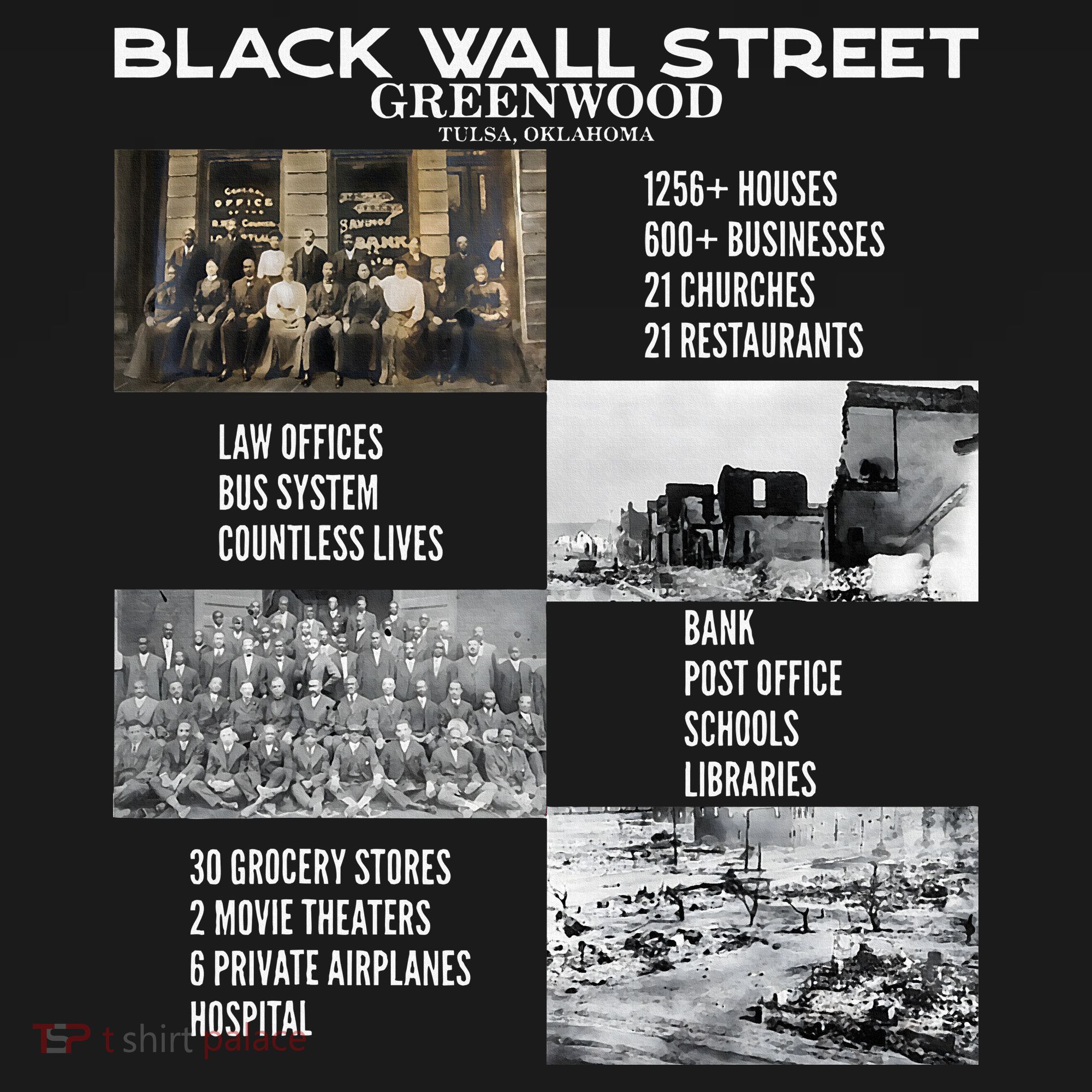 Black Wall Street African American Black History And Legacy Women's Hoodie