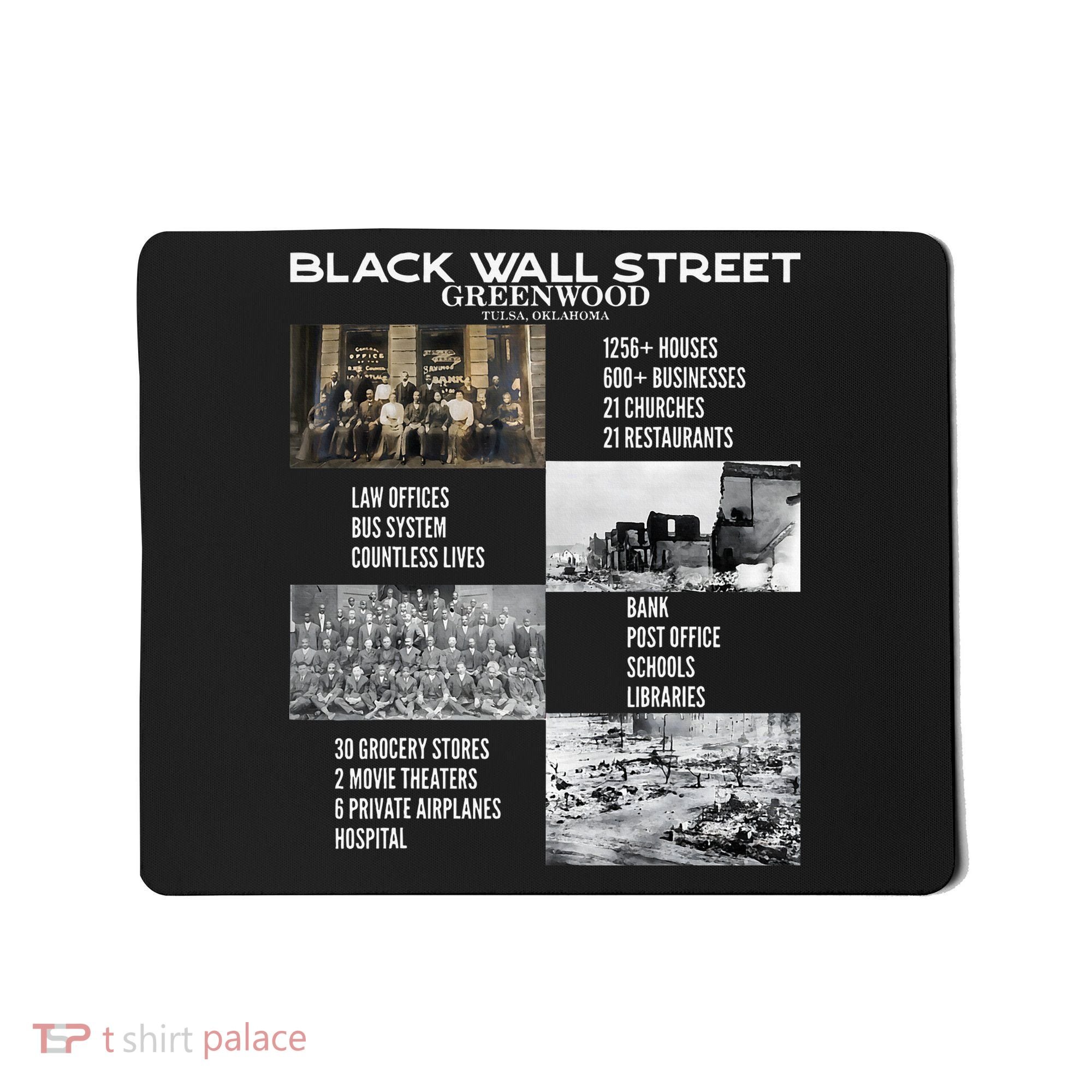 Black Wall Street African American Black History And Legacy Mousepad