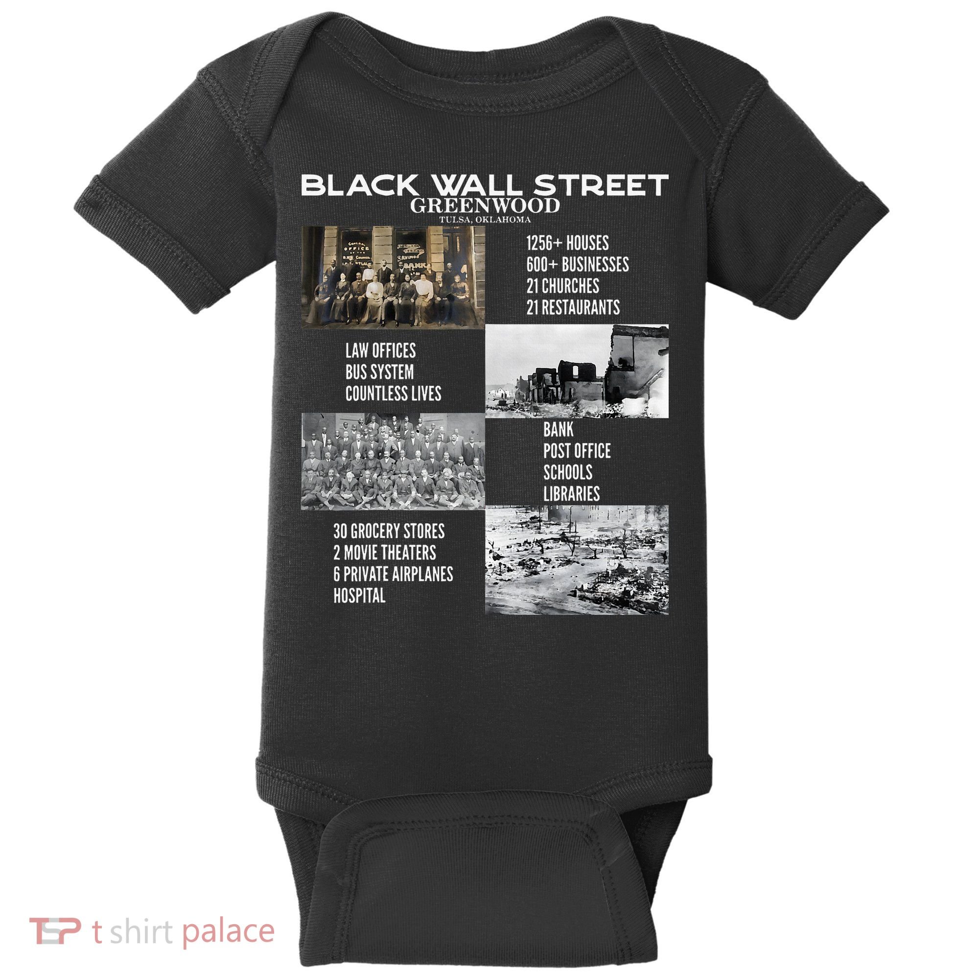 Black Wall Street African American Black History And Legacy Baby Bodysuit