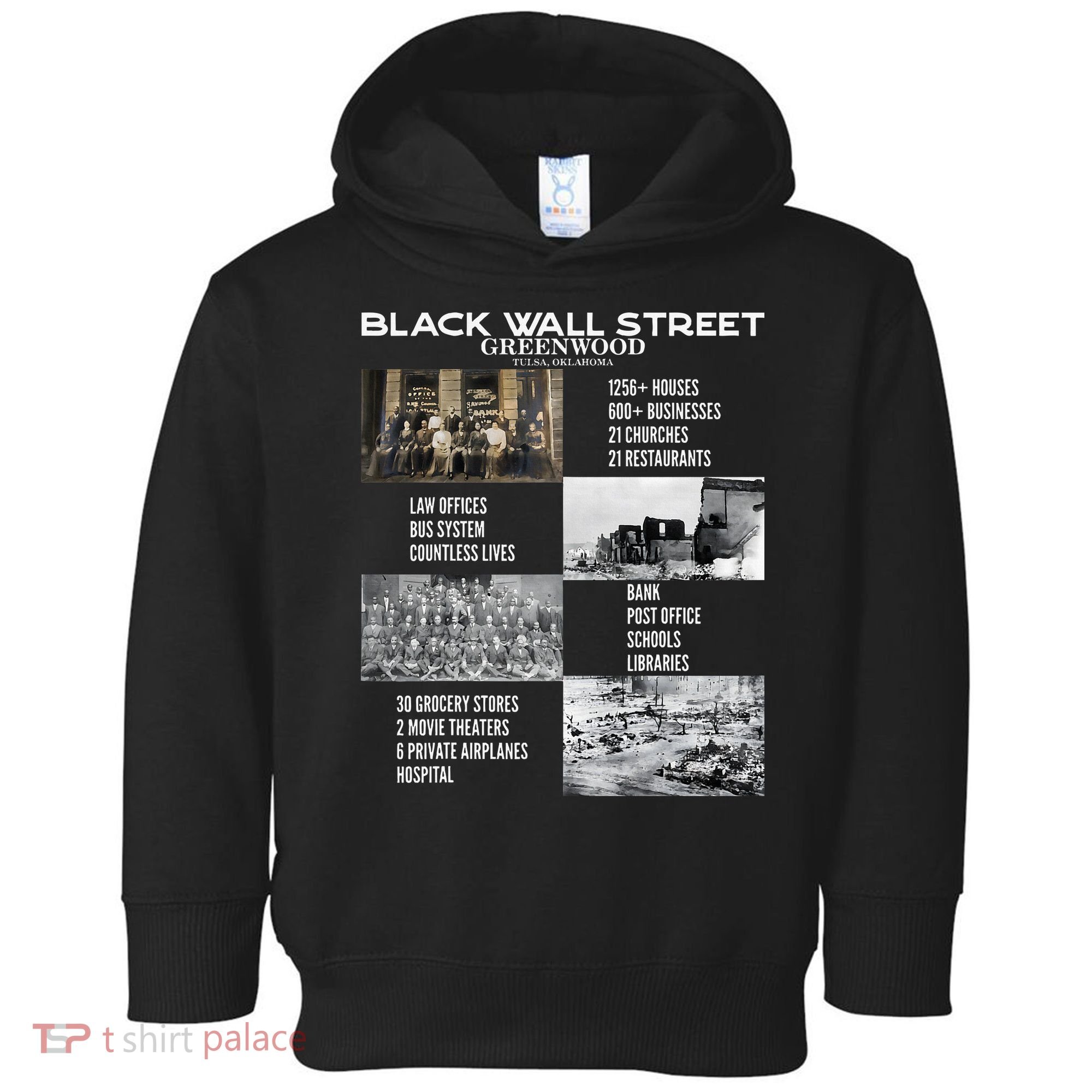 Black Wall Street African American Black History And Legacy Toddler Hoodie