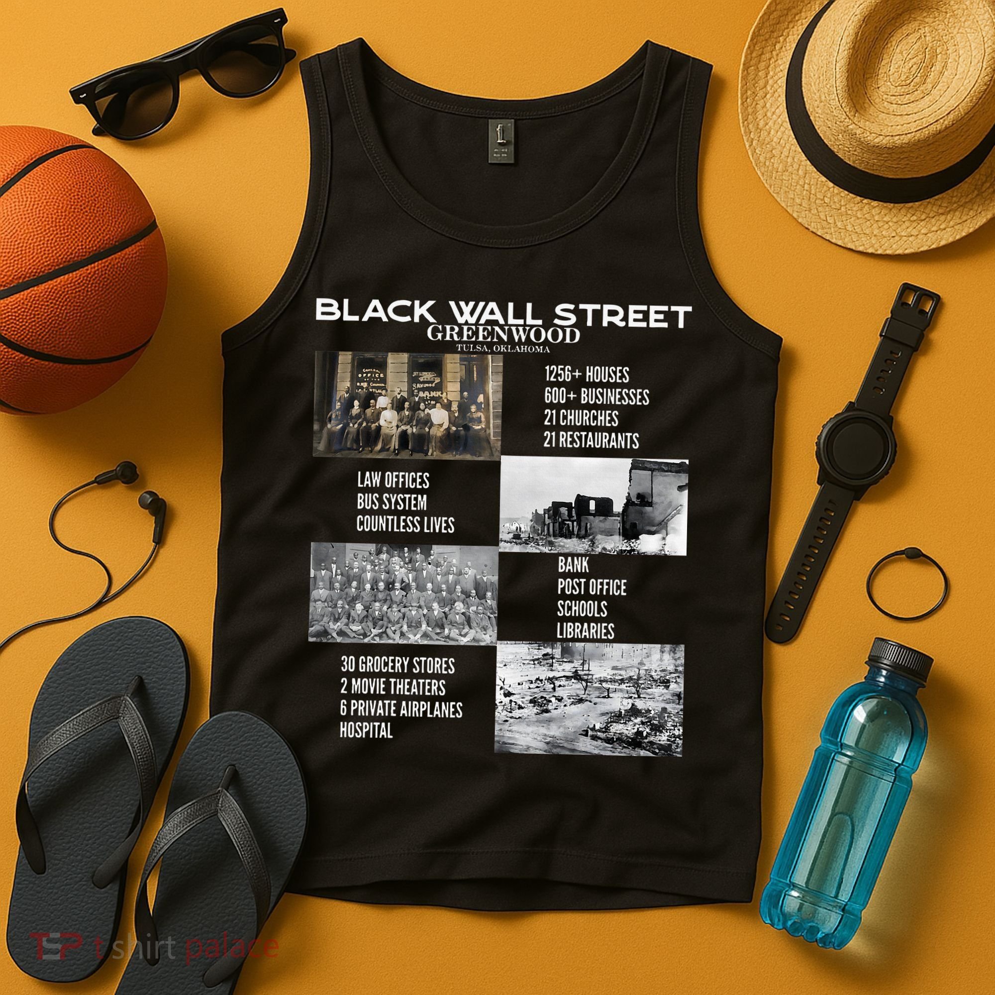 Black Wall Street African American Black History And Legacy Tank Top
