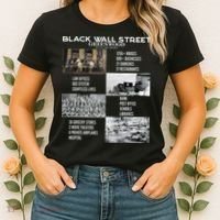 Black Wall Street African American Black History And Legacy Women's T-Shirt thumb 2
