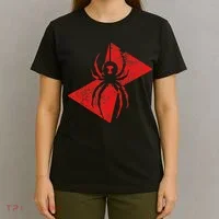 Black Widow Spider Gift T-Shirt thumb 4