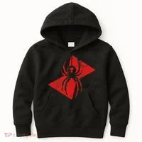 Black Widow Spider Gift Kids Hoodie thumb 0