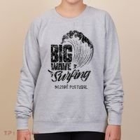 Big Wave Surfing Nazaré Portugal Surfer Surf Women's Sweatshirt thumb 0
