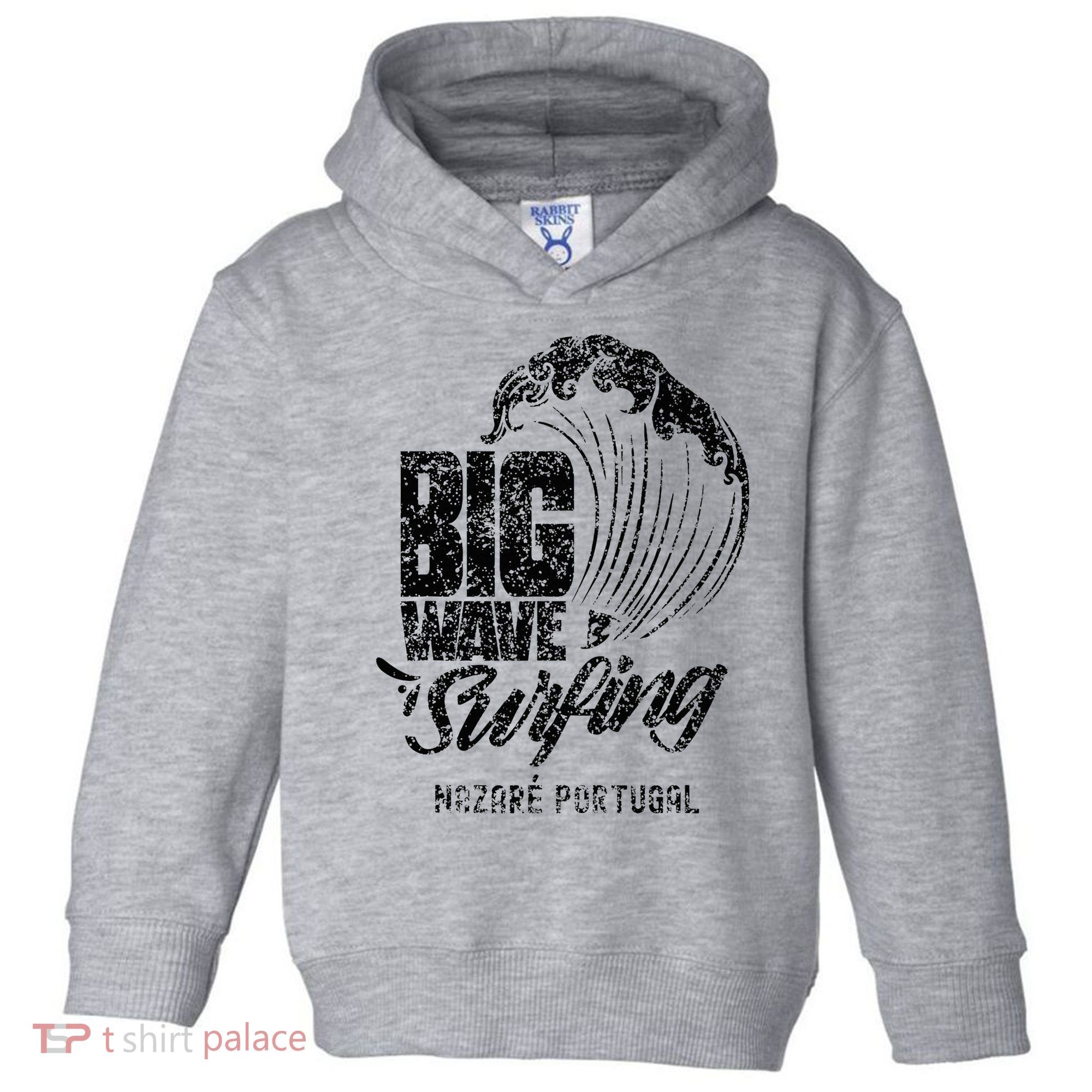 Big Wave Surfing Nazaré Portugal Surfer Surf Toddler Hoodie