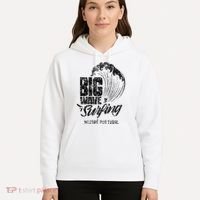 Big Wave Surfing Nazaré Portugal Surfer Surf Hoodie thumb 5