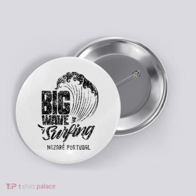Big Wave Surfing Nazaré Portugal Surfer Surf Button