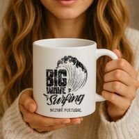 Big Wave Surfing Nazaré Portugal Surfer Surf Coffee Mug thumb 3