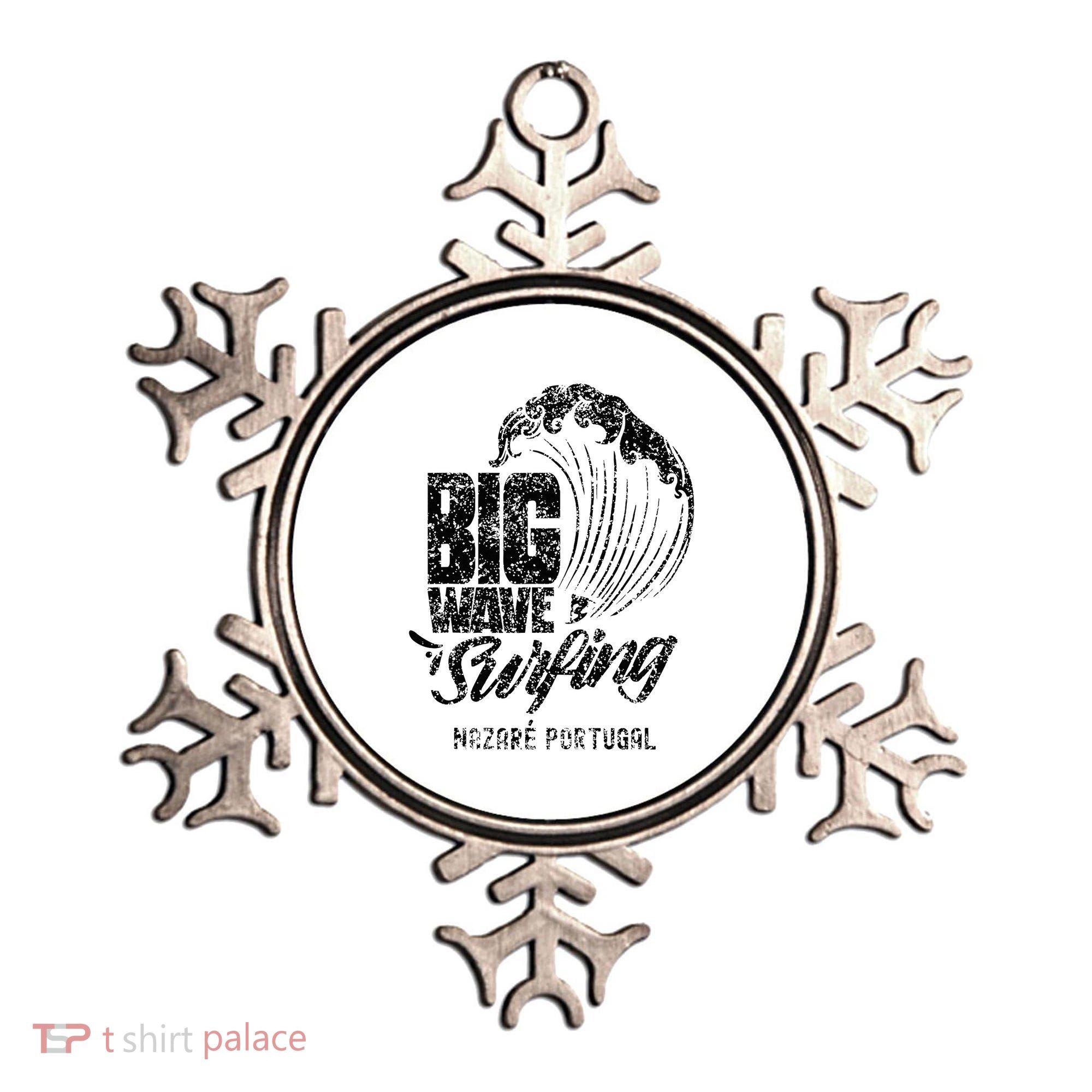Big Wave Surfing Nazaré Portugal Surfer Surf Ornament
