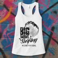 Big Wave Surfing Nazaré Portugal Surfer Surf Women's Tank Top thumb 3