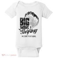 Big Wave Surfing Nazaré Portugal Surfer Surf Baby Bodysuit thumb 0