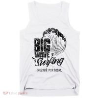 Big Wave Surfing Nazaré Portugal Surfer Surf Tank Top thumb 0