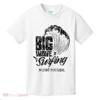 Big Wave Surfing Nazaré Portugal Surfer Surf Kids T-Shirt thumb 0