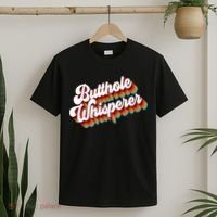 Butthole Whisperer Sarcastic Jokes Retro T-Shirt thumb 2
