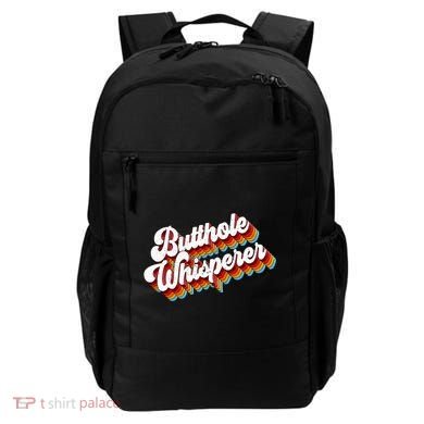 Butthole Whisperer Sarcastic Jokes Retro Backpack