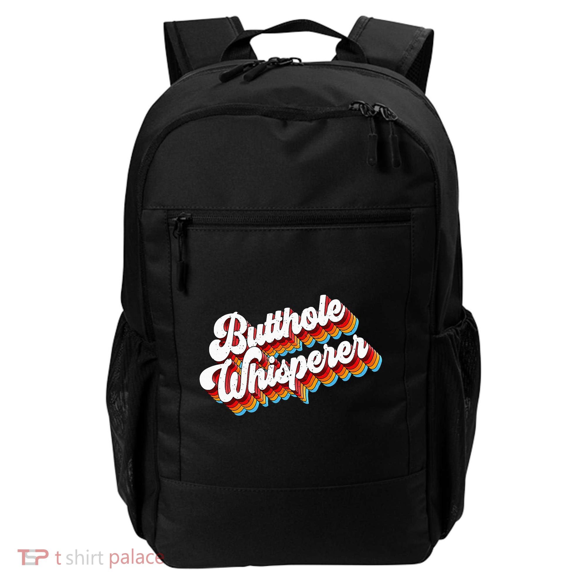 Butthole Whisperer Sarcastic Jokes Retro Backpack