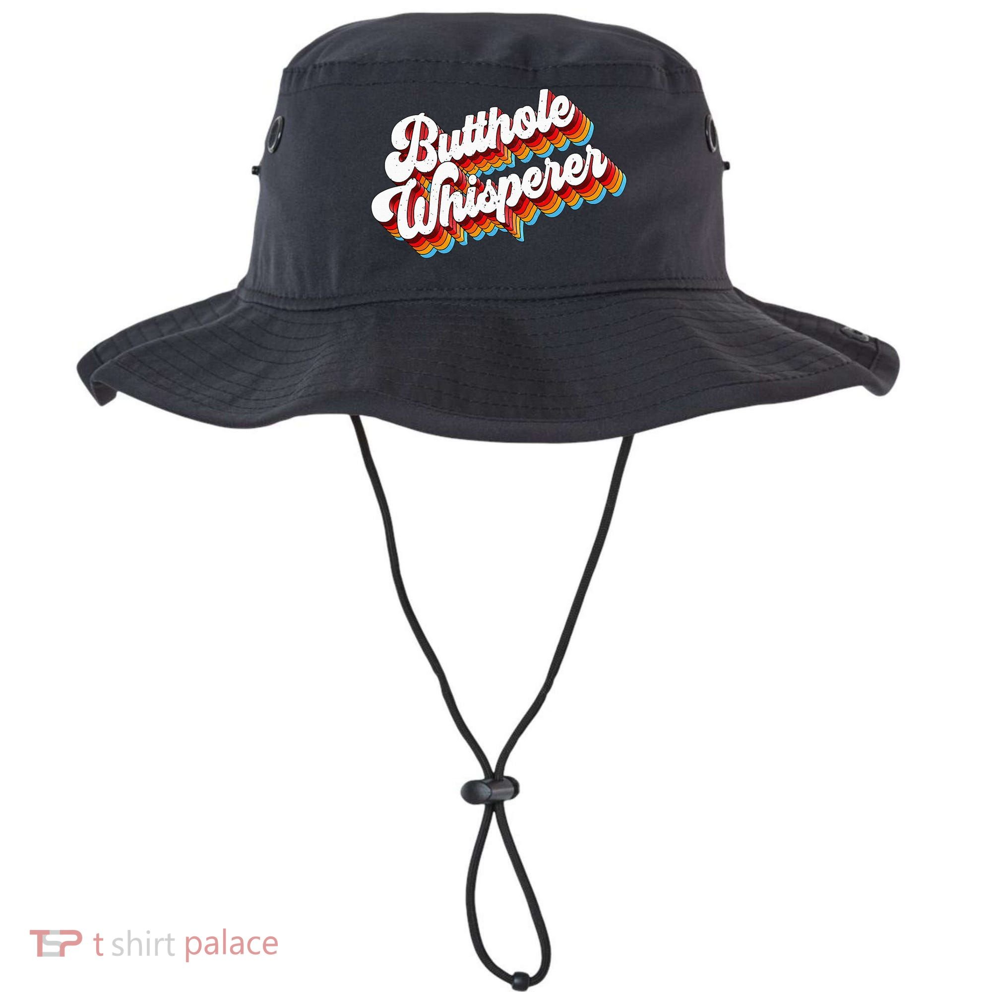 Butthole Whisperer Sarcastic Jokes Retro Bucket Hat