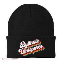 Butthole Whisperer Sarcastic Jokes Retro Beanie thumb 0
