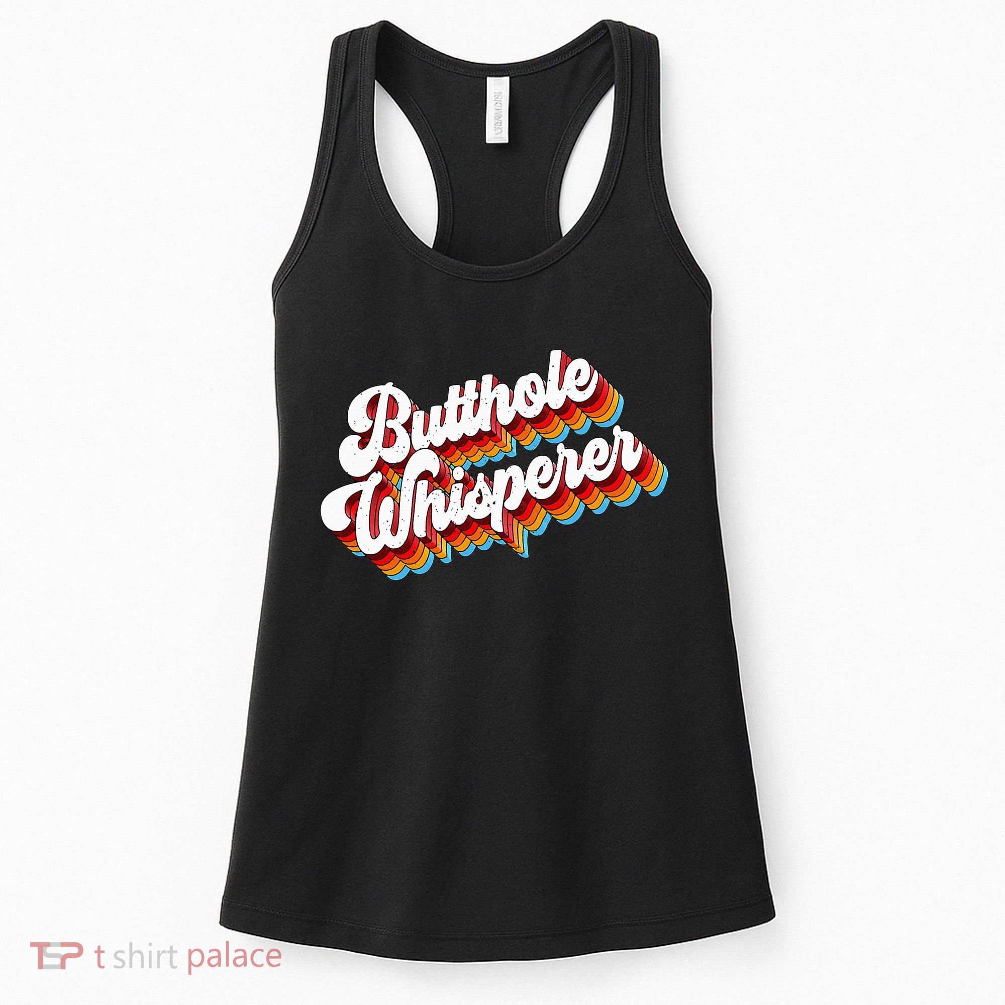 Butthole Whisperer Sarcastic Jokes Retro Women's Tank Top