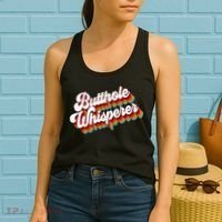 Butthole Whisperer Sarcastic Jokes Retro Women's Tank Top thumb 2