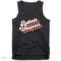 Butthole Whisperer Sarcastic Jokes Retro Tank Top thumb 0