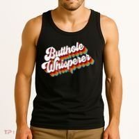 Butthole Whisperer Sarcastic Jokes Retro Tank Top thumb 3