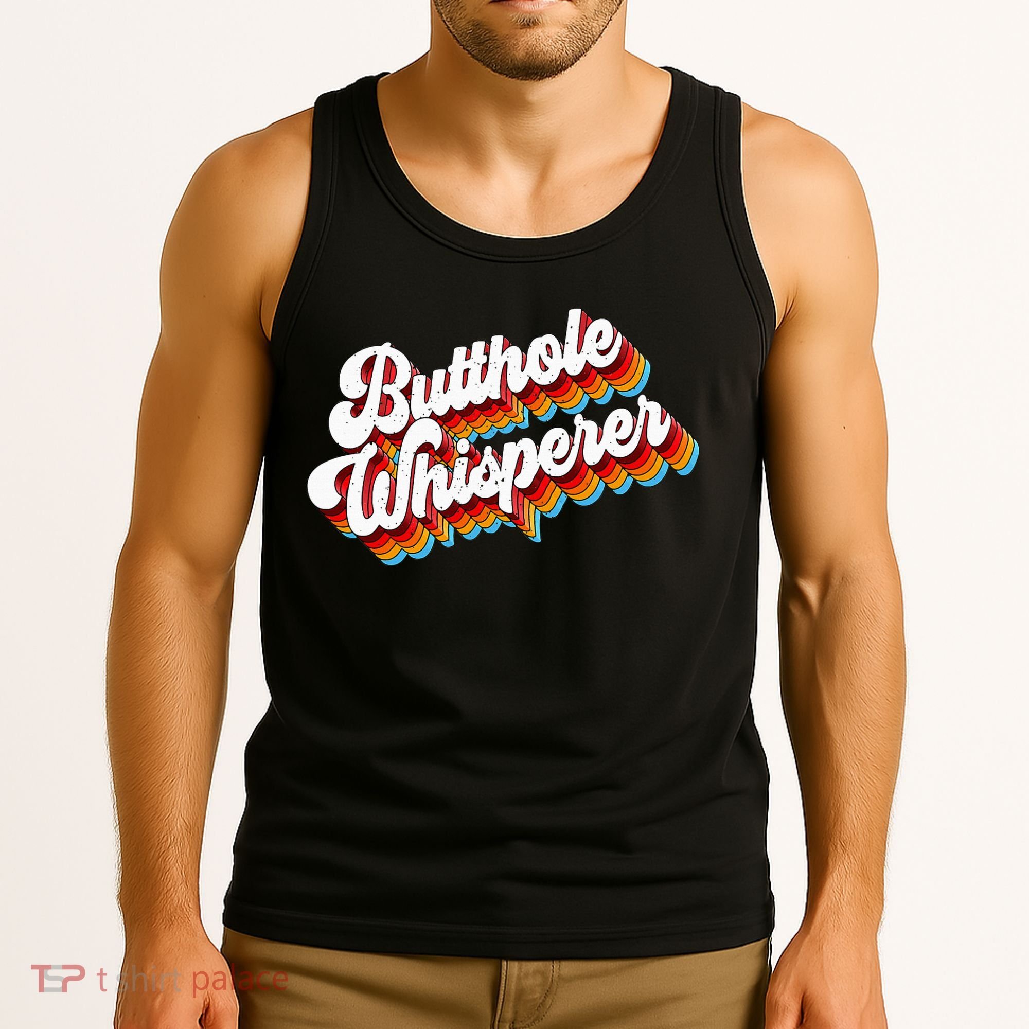 Butthole Whisperer Sarcastic Jokes Retro Tank Top