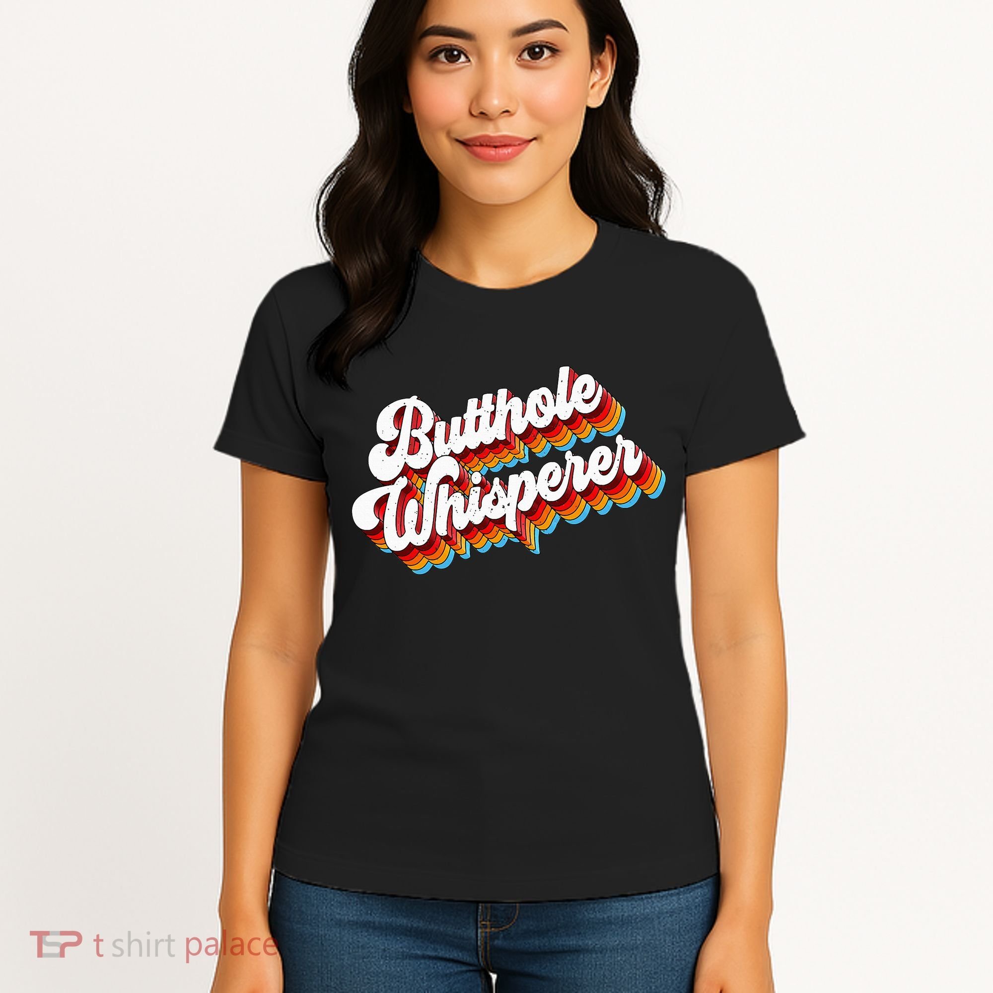 Butthole Whisperer Sarcastic Jokes Retro Women's T-Shirt