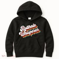 Butthole Whisperer Sarcastic Jokes Retro Kids Hoodie thumb 0