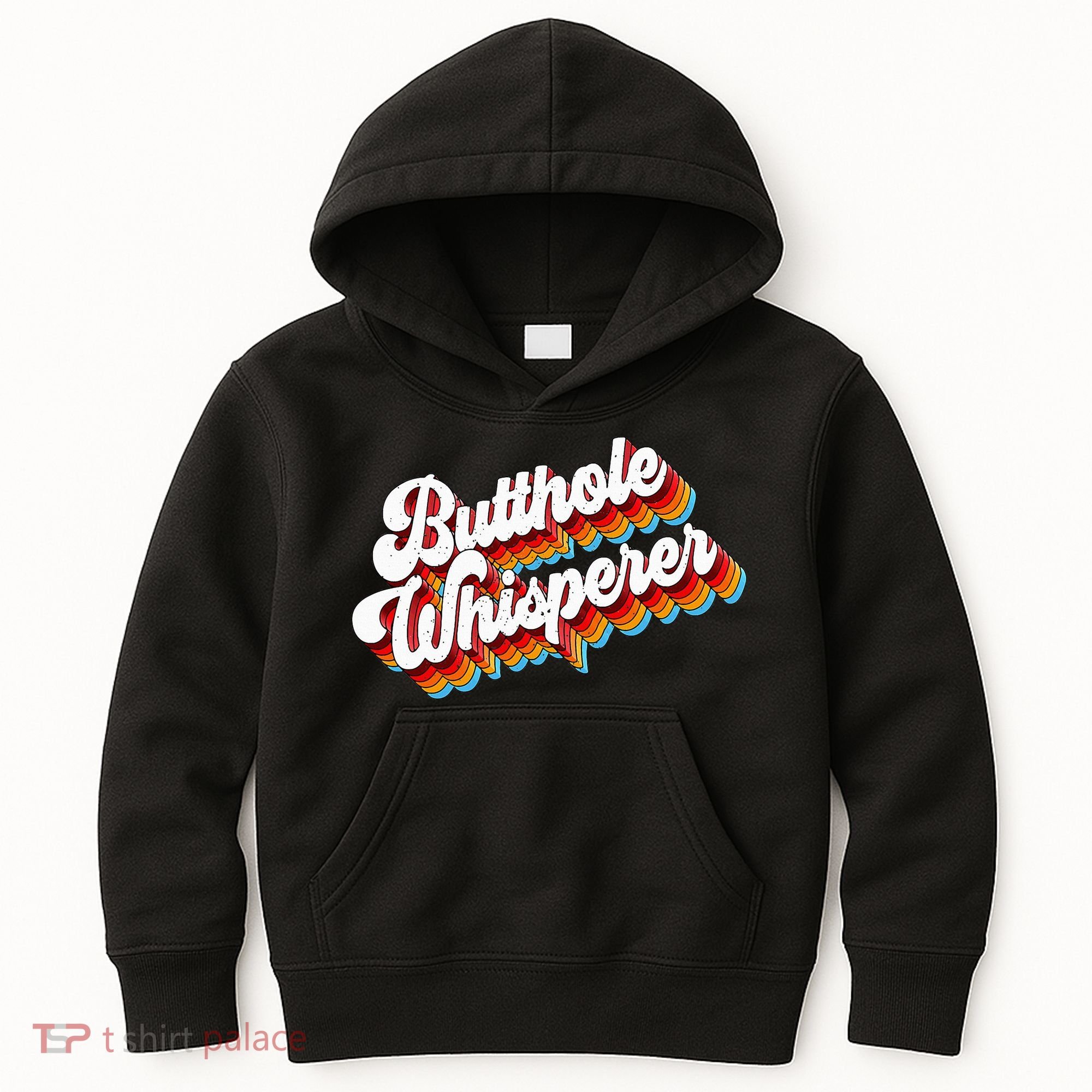 Butthole Whisperer Sarcastic Jokes Retro Kids Hoodie
